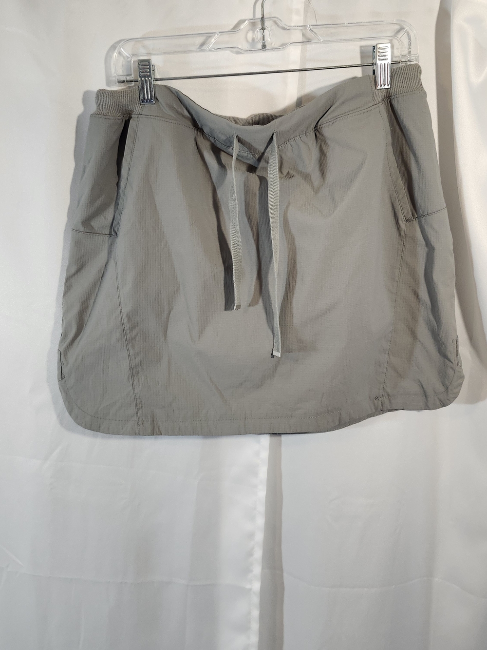Te Verde Light Gray Active Skort with Drawstring